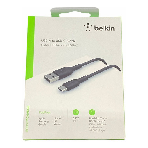 کابل تبدیل  USB به USB-C بلکین مدل CAB001bt1MBK طول 1 متر