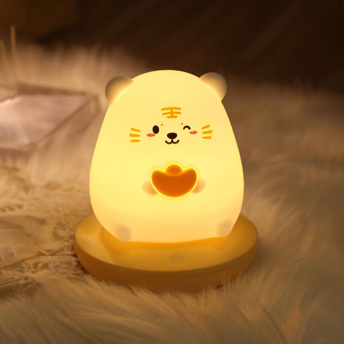 چراغ خواب طرح حیوانات مدل Veemoon Touch Silicone Lamp Night Light