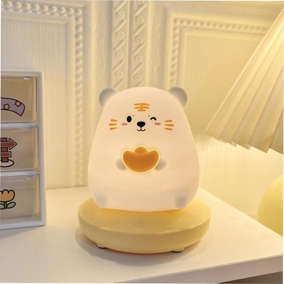 چراغ خواب طرح حیوانات مدل Veemoon Touch Silicone Lamp Night Light