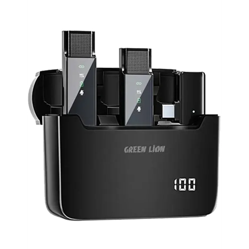 میکروفون بیسیم گرین لاین مدل DIGITAL DISPLAY GN2IN1 (تایپ سی) | 2 به 1